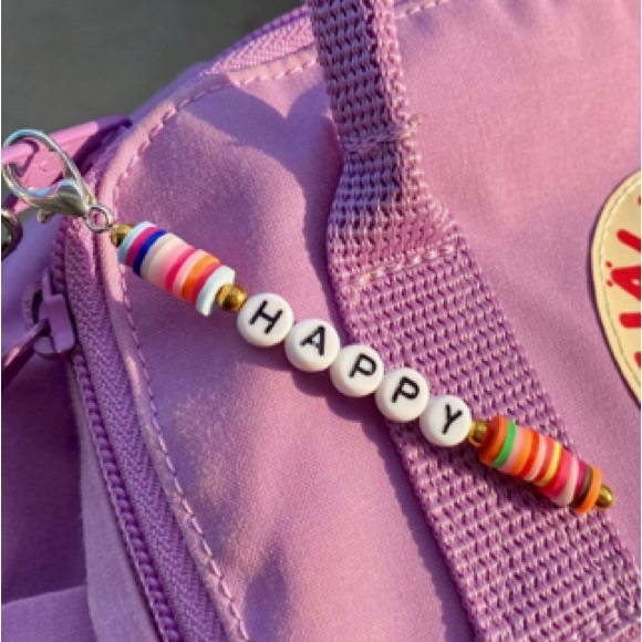Personalized Clay bead Key chain - Picture 3 of 3